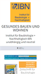 Mobile Screenshot of baubiologie.de